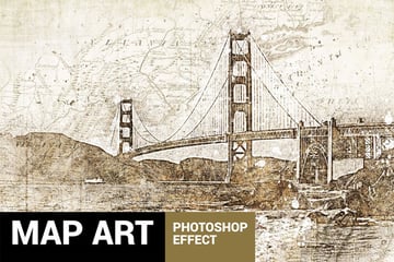 map photoshop action