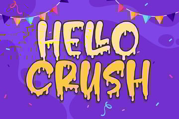 hello crush font