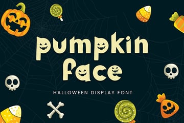 pumpkin face font