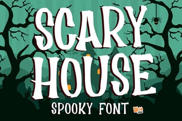 scary house font
