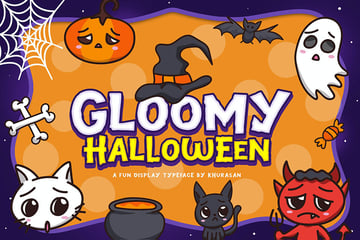gloomy halloween font