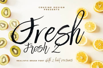 fresh brush font