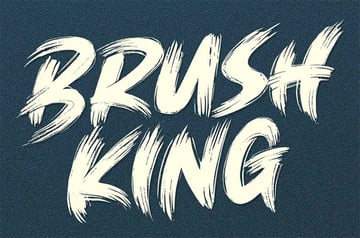 brush king font