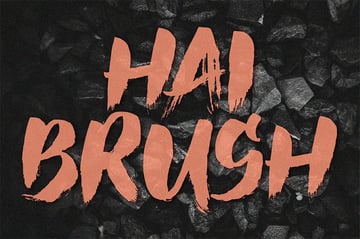 hai brush font