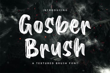 gosber brush font