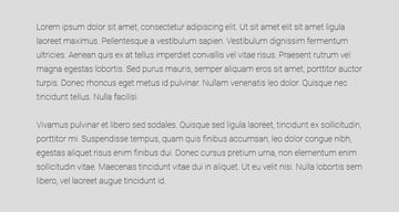 lighter typographic color