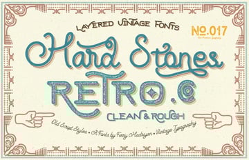 hard stones font family