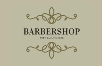 simple barber logo
