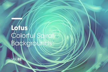 Lotus Colorful Spiral Backgrounds