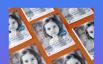 Charity NGO Non-Profit Flyer PSD Template