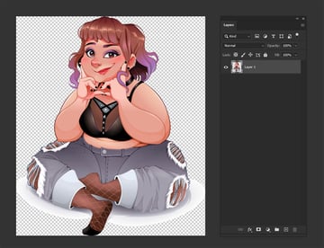 Cute Girl Illustration Envato Elements