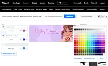 Custom Twitter Header Color