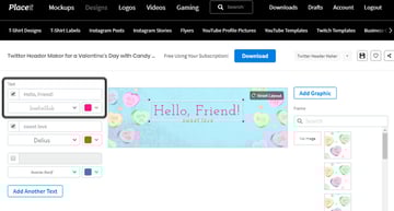 Twitter Header Text Size