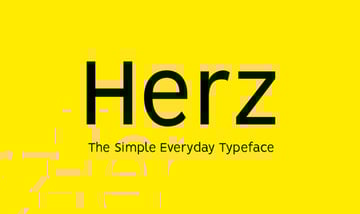 HERZ - Simple Sans Serif Typeface