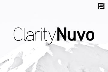Clarity Nuvo - Clean  Modern Sans-Serif Typeface