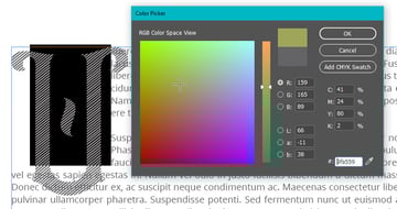 indesign color picker