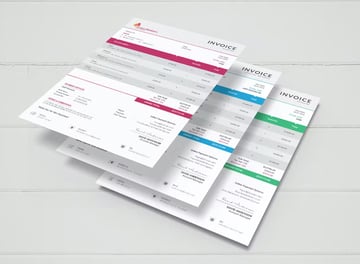 colorful receipt template for word