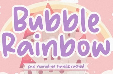 bubble handwriting font