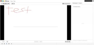 Broadcasting a presentation and using the marker tool