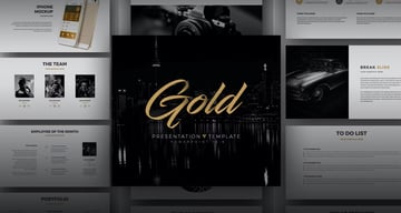 Gold - Gilded Glamour Theme Google Slides