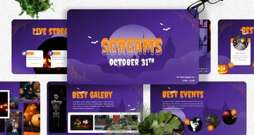 Screams - Halloween Google Slides Themes