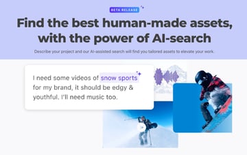 Envato Elements' AI search tool makes it easier than ever to find the perfect content for your next project.