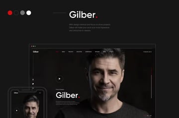 Gilber - Personal Creative Online Resume Template