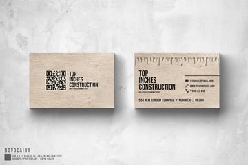 Construction Business Card Design