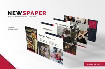 La plantilla Newspaper es una presentación premium diseñada profesionalmente