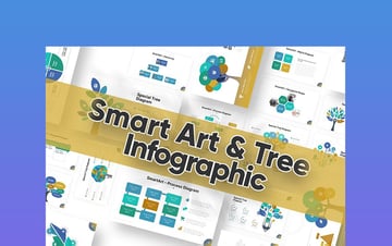 Smart Art & Tree - Plantilla de Árbol de Problemas PowerPoint