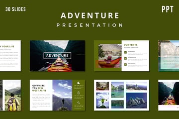 Adventure Presentation Template, a premium PPT template from Envato Elements with a content slide