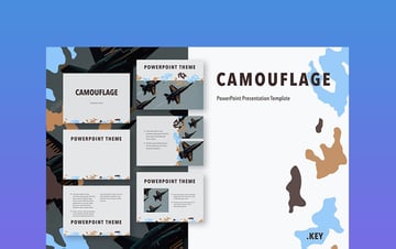 PowerPoint Camouflage Background Template