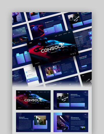 Console - Gaming Google Slides Template