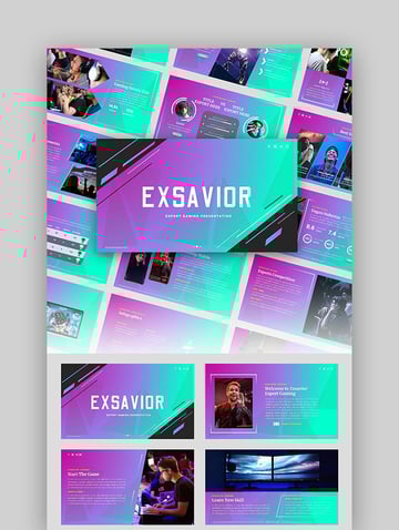 Exsavior - Gaming Google Slide Template