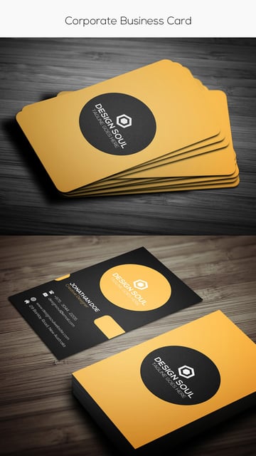 Simple corporate card template