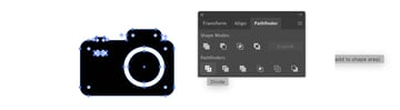 Camera icon in Adobe Illustrator