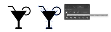 Drink icon in Adobe illustrator