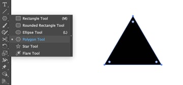 Drawing a triangle in Adobe Illustrator