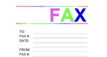 Fax Large Font Color fax cover sheet