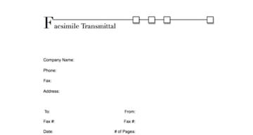 Modern 09 Fax Cover Sheet Template for Word