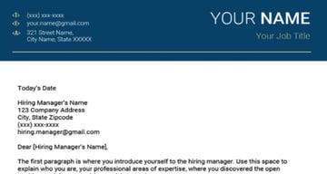 Trendy Resume Cover Letter Template Free
