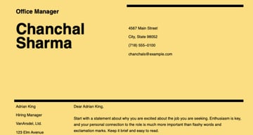 Swiss Design Free Cover Letter Template Download