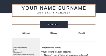 Minimalist Simple Cover Letter Template Free