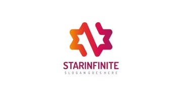 Infinite Star in a Logo Template (AI, EPS)