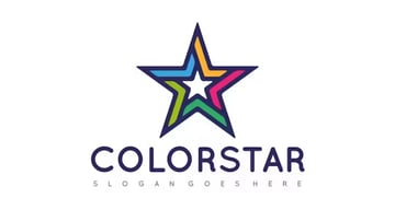Colorstar - Simple Star Design Logo (AI, EPS)