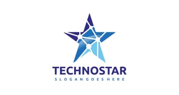 Technology Cool Star Logo (AI, EPS)