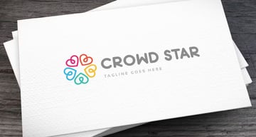 Crowd Star Logo Design Ideas (AI, EPS)