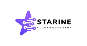 Starine - Technology Stars Logo (AI, EPS)
