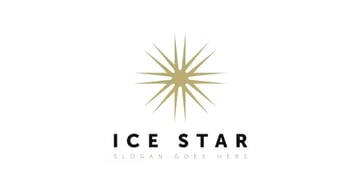 Ice Star Logo Template (AI, EPS)