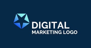 Digital Marketing Star Logo PNG
